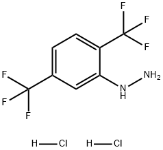 Hydrazine, [2,5-bis(trifluoromethyl)phenyl]-, hydrochloride (1:2) Structural