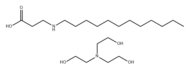 N-dodecyl-beta-alanine, compound with 2,2',2''-nitrilotriethanol (1:1)  Structural