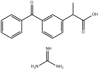 Guanidinium 2-(3-Benzoylphenyl)propionate Structural