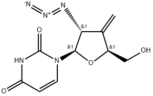 Uridine, 2'-azido-2',3'-dideoxy-3'-methylene- (9CI) Structural