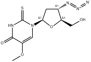 Uridine, 3'-azido-2',3'-dideoxy-5-methoxy-2-thio- (9CI) Structural