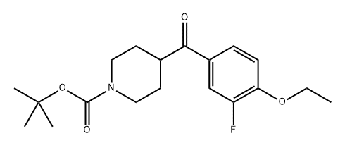tert-butyl 4-(4-ethoxybenzoyl)piperidine-1-carboxylate Structural