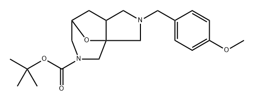 Tert-Butyl 2-(4-Methoxybenzyl)Hexahydro-1H-3A,7-Epoxypyrrolo[3,4-C]Azepine-5(4H)-Carboxylate(WX125276) Structural