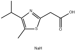 sodium 2-[5-methyl-4-(propan-2-yl)-1,3-thiazol-2-yl]acetate Structural