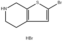 Thieno[2,3-c]pyridine, 2-bromo-4,5,6,7-tetrahydro-, hydrobromide (1:1) Structural