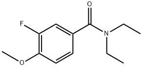N,N-diethyl-3-fluoro-4-methoxybenzamide Structural