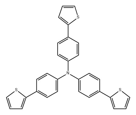 Benzenamine, 4-(2-thienyl)-N,N-bis[4-(2-thienyl)phenyl]-, homopolymer Structural