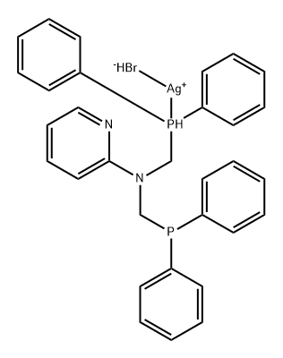 AgBr(N,N-bis-(diphenylphosphanylmethyl)-2-aminopyridine) Structural