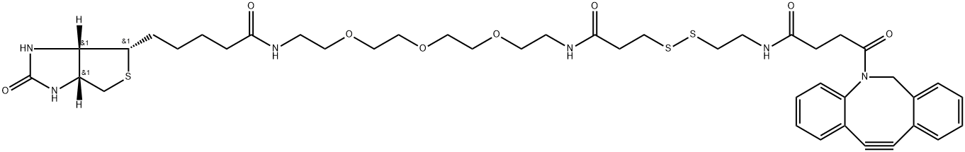 DBCO-S-S-PEG3-Biotin Structural