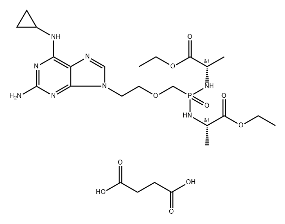 Rabacfosadine succinate Structural