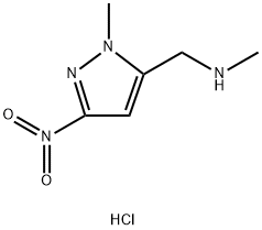 methyl[(1-methyl-3-nitro-1H-pyrazol-5-yl)methyl]amine Structural