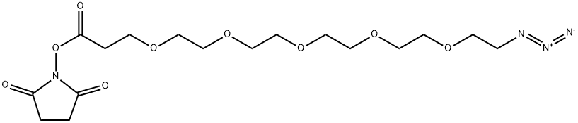 Azido-PEG5-NHS ester Structural