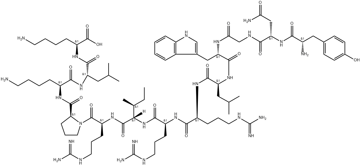 dynorphin A (1-13), Asn(2)-Trp(4)- Structural