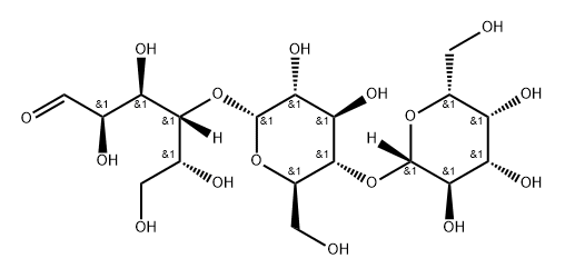 O-beta-D-Galactopyranosyl-(1-4)-O-alpha-D-glucopyranosyl-(1-4)-D-glucose Structural