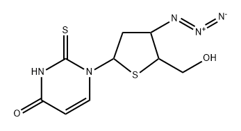 Uridine, 3'-azido-2',3'-dideoxy-2,4'-dithio- (9CI) Structural