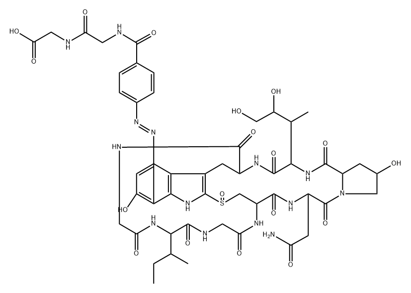 alpha-amanitinylazobenzoylglycylglycine Structural