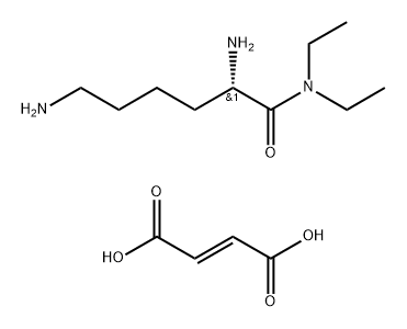 Hexanamide, 2,6-diamino-N,N-diethyl-, (2S)-, (2E)-2-butenedioate (1:1) (9CI) Structural