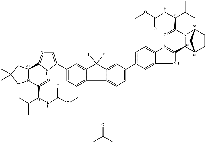 Ledipasvir (acetone) Structural