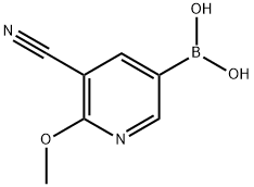B-(5-Cyano-6-methoxy-3-pyridinyl)boronic acid Structural