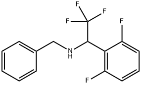 Benzenemethanamine, 2,6-difluoro-N-(phenylmethyl)-α-(trifluoromethyl)- Structural
