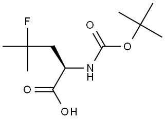 (R)-2-((tert-Butoxycarbonyl)amino)-4-fluoro-4-methylpentanoic acid Structural