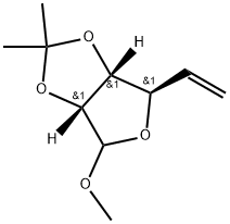 Methyl 5,6-dideoxy-2,3-O-(1-methylethylidene)-D-ribo-hex-5-enofuranoside Structural