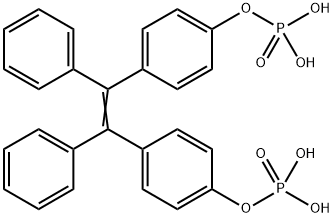 Phosphoric acid, P,P'-[(1,2-diphenyl-1,2-ethenediyl)di-4,1-phenylene] ester Structural