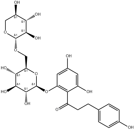 PHLORETIN-2'-XYLOGLUCOSIDE Structural