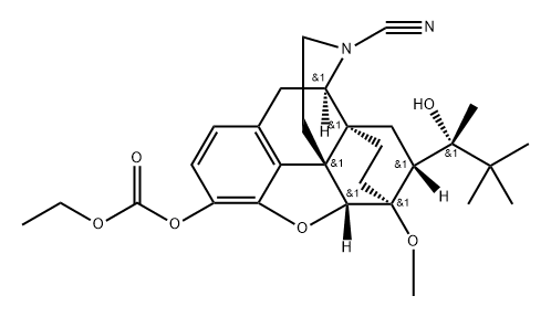 N-Cyano-3-[(ethoxycarbonyl)oxy]-norbuprenorphine Structural