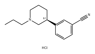 Benzonitrile, 3-[(3S)-1-propyl-3-piperidinyl]-, hydrochloride (1:1) Structural
