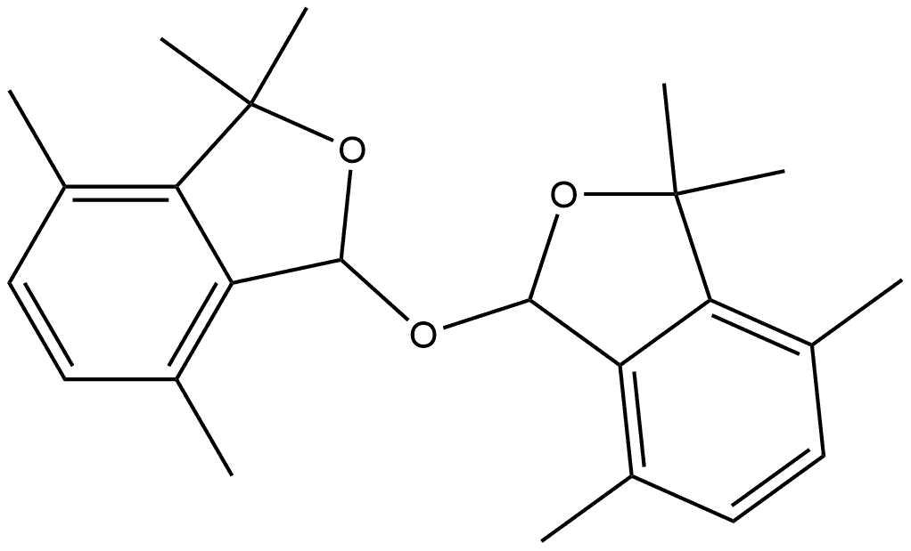 Isobenzofuran, 1,1'-oxybis[1,3-dihydro-3,3,4,7-tetramethyl- (9CI) Structural