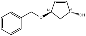 rel-(1R,4R)-4-(Benzyloxy)cyclopent-2-en-1-ol Structural