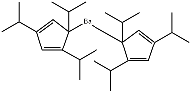 Bis[tri(i-propyl)cyclopentadienyl]barium Structural