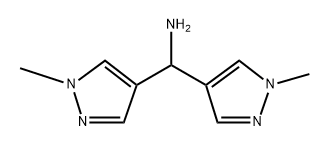 BIS(1-METHYL-1H-PYRAZOL-4-YL)METHANAMINE Structural