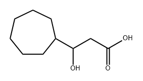 Cycloheptanepropanoic acid, β-hydroxy- Structural