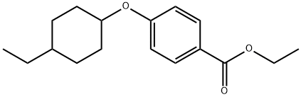 Ethyl 4-[(4-ethylcyclohexyl)oxy]benzoate Structural