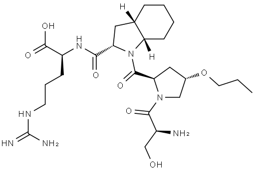 seryl-HYPE(transpropyl)-octahydroindole-2-carbonyl-arginine Structural