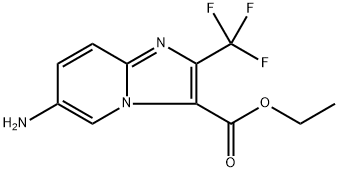 ethyl 6-amino-2-(trifluoromethyl)imidazo[1,2-a]pyridine-3-carboxylate Structural