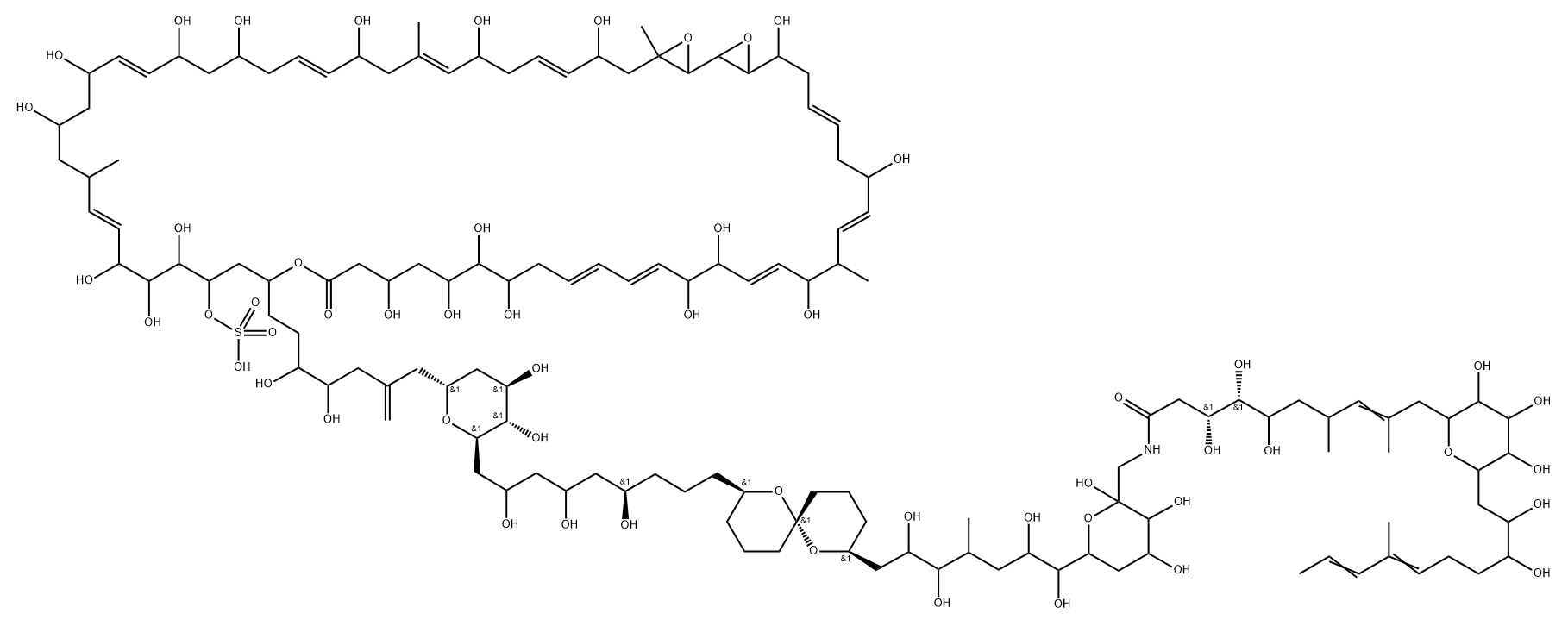 zooxanthellatoxin B Structural