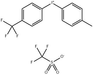 Iodonium, (4-methylphenyl)[4-(trifluoromethyl)phenyl]-, 1,1,1-trifluoromethanesulfonate (1:1) Structural
