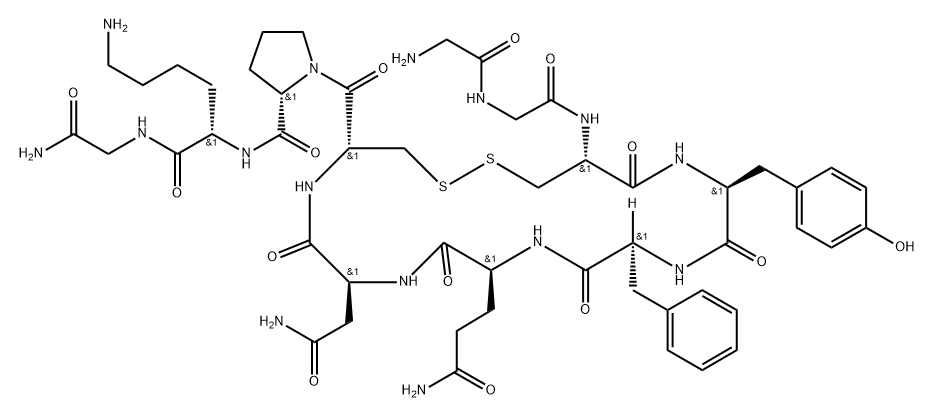 vasopressin, N-(N-Gly-Gly)-8-Lys- Structural