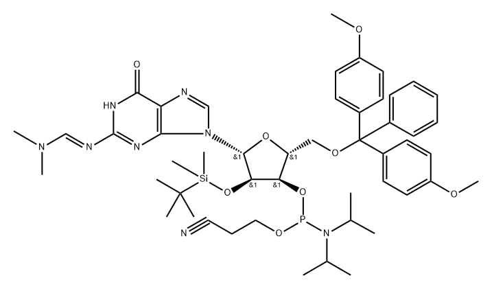 RNA "G" phosphoramidite Structural