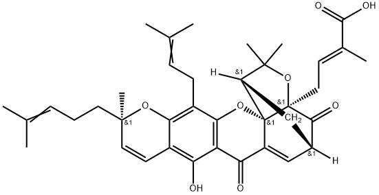 Isogambogic acid Structural