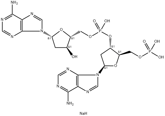 OLIGODEOXYADENYLIC ACID D(PA)2 SODIUM SALT Structural