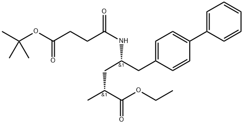 [1,?1'-?Biphenyl]?-?4-?pentanoic acid, γ-?[[4-?(1,?1-?dimethylethoxy)?-?1,?4-?dioxobutyl]?amino]?-?α-?methyl-?, ethyl ester, [S-?(R*,?S*)?]?- (9CI) Structural