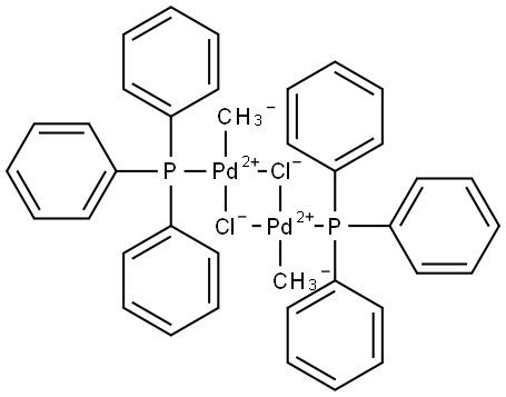 Di-μ-chlorodimethylbis(triphenylphosphine)dipalladium 96% Structural
