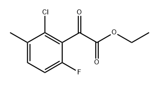 ethyl 2-(2-chloro-6-fluoro-3-methylphenyl)-2-oxoacetate Structural