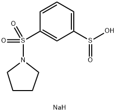 sodium 3-(pyrrolidine-1-sulfonyl)benzene-1-sulfinate Structural