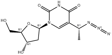 Uridine, 5-(1-azidoethyl)-2'-deoxy-, (R)- (9CI) Structural