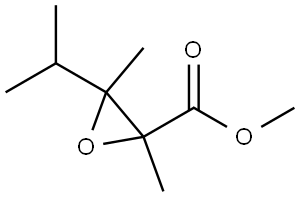 Methyl 2,3-dimethyl-3-(propan-2-yl)oxirane-2-carboxylate Structural